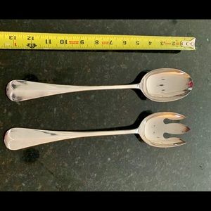 Italian silverplate large serving utensils set